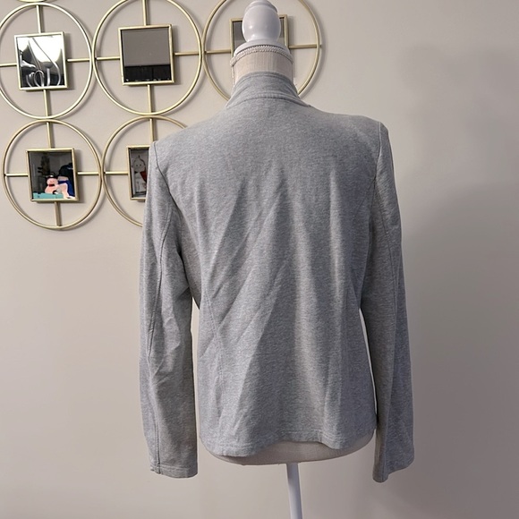 Tommy Hilfiger woman’s gray military band cotton jacket brass style buttons szL - Picture 7 of 15